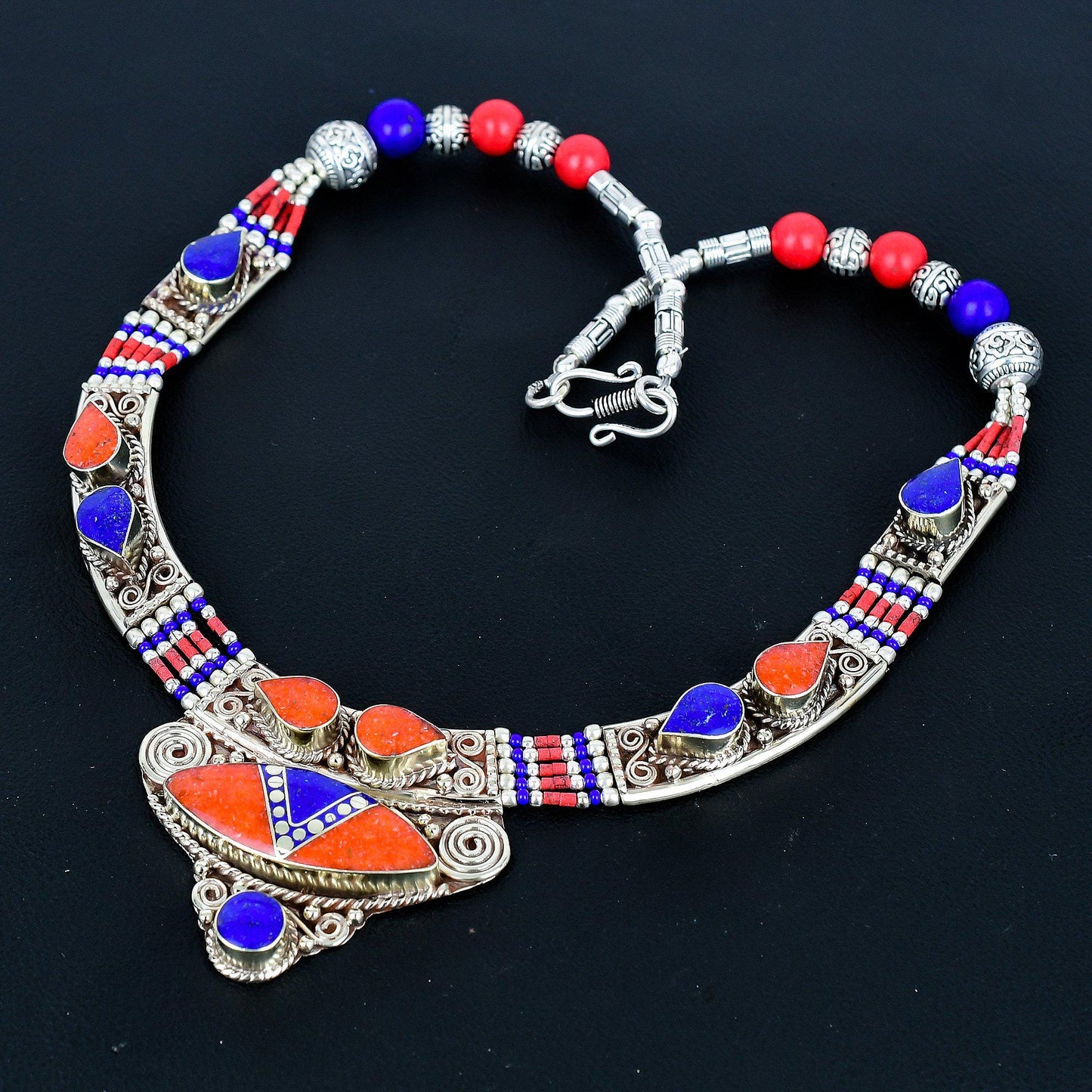 Blue Lapis Lazuli Gemstone Necklace
