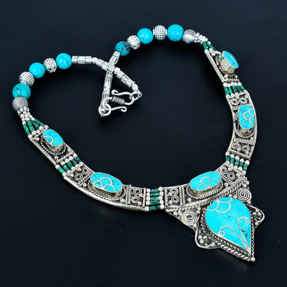 Sleeping Turquoise Sterling Silver Necklace