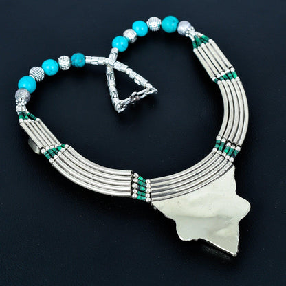 Sleeping Turquoise Sterling Silver Necklace