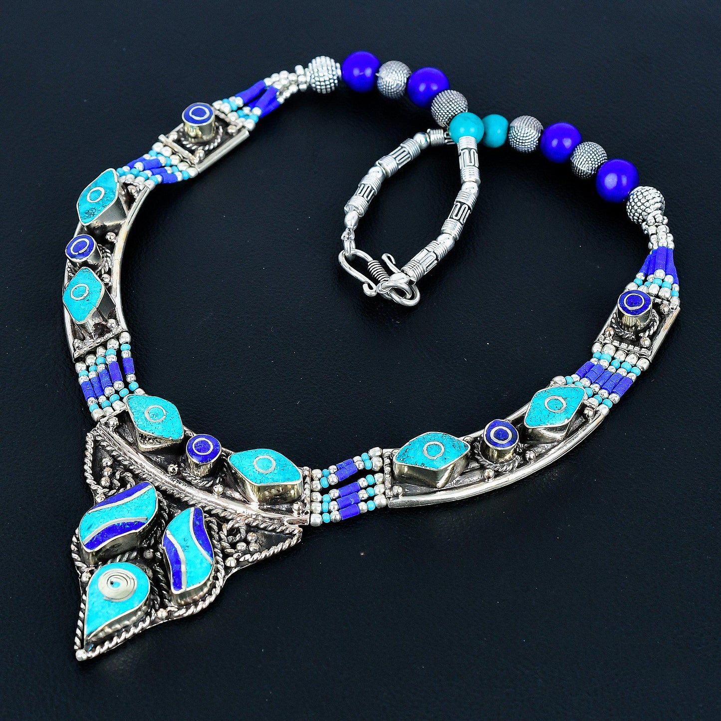 Blue Lapis Lazuli Gemstone Necklace