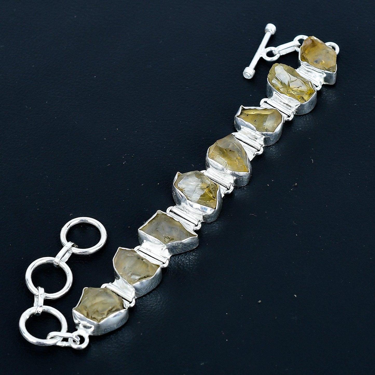 Yellow Citrine Gemstone Bracelet