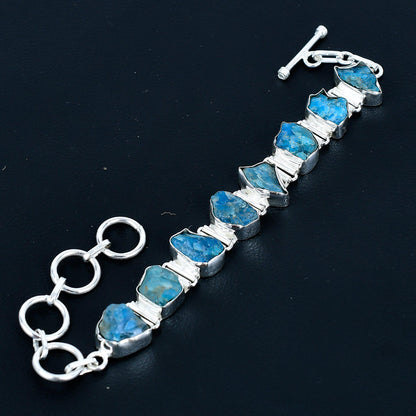 Blue Apatite Gemstone Bracelet