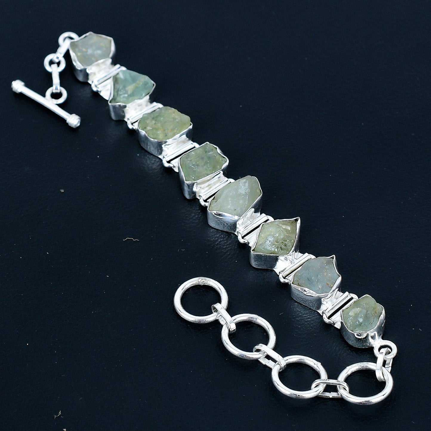 Green Prehnite Gemstone Bracelet