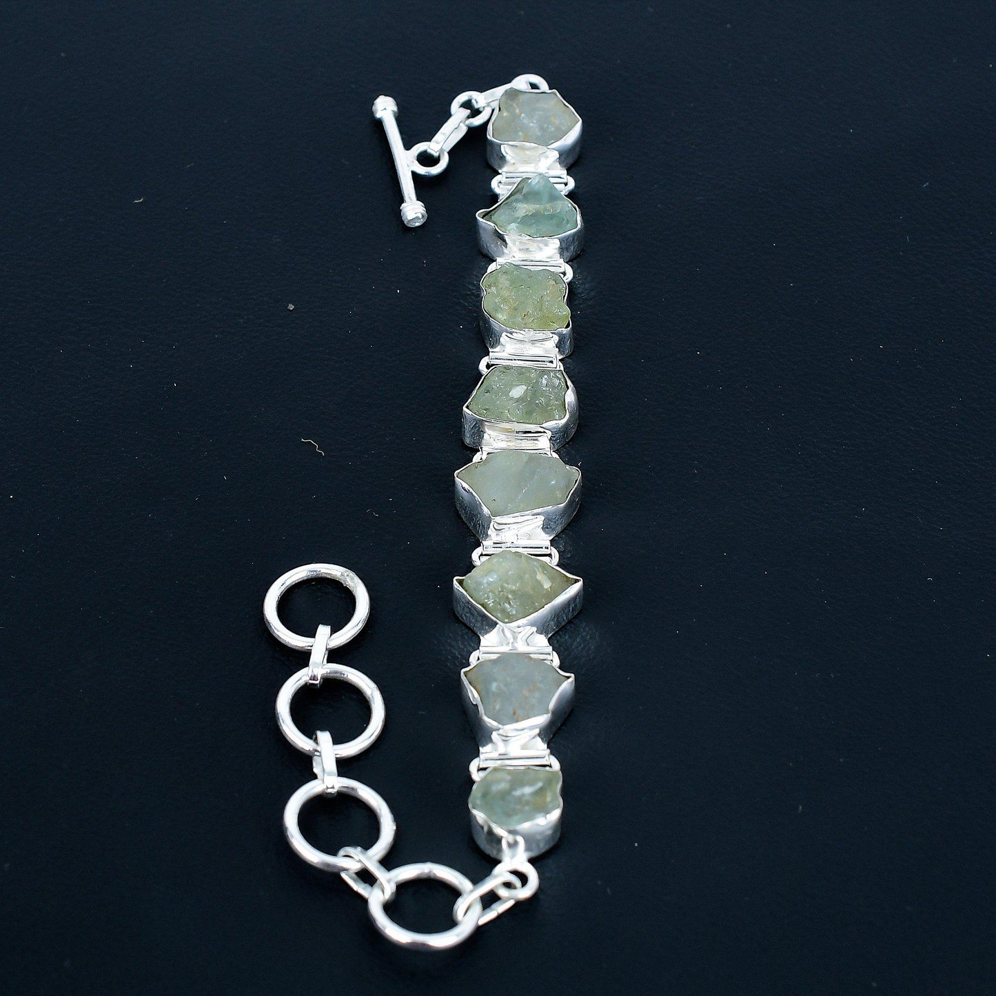Green Prehnite Gemstone Bracelet