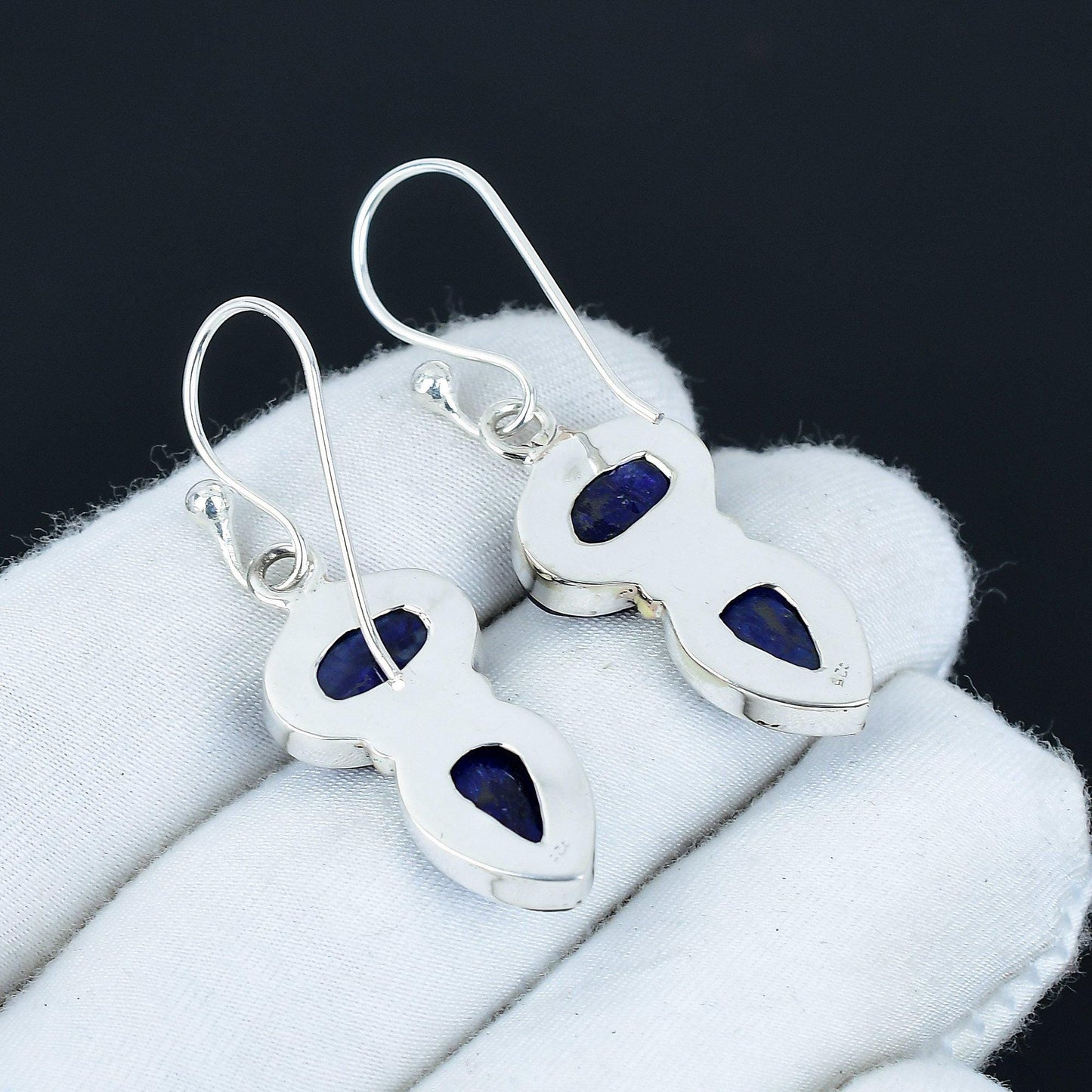 Blue Sapphire Gemstone Earrings