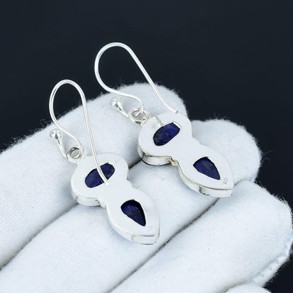Blue Sapphire Gemstone Earrings