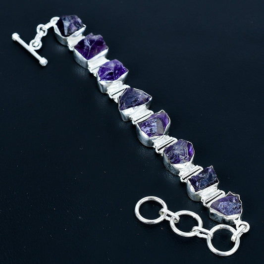 Purple Amethyst Gemstone Bracelet