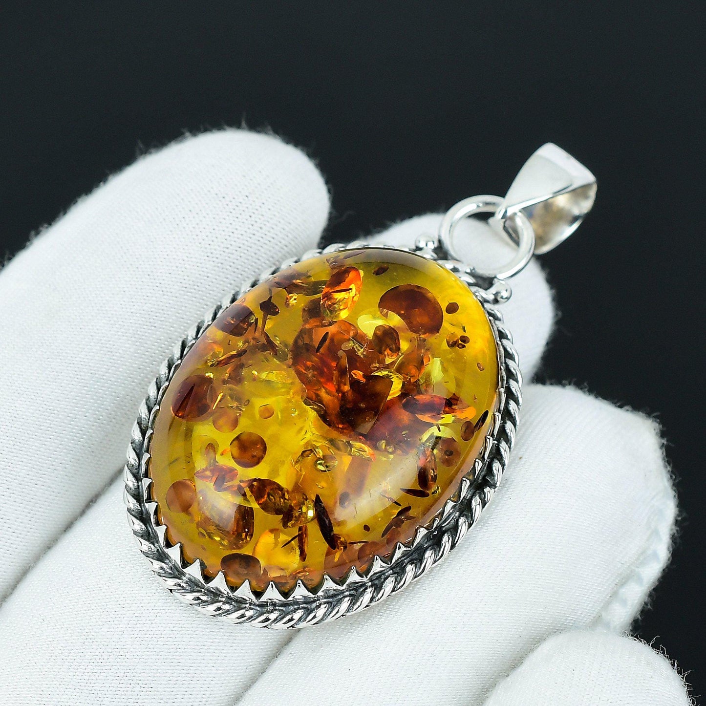 Baltic Amber Gemstone Pendant