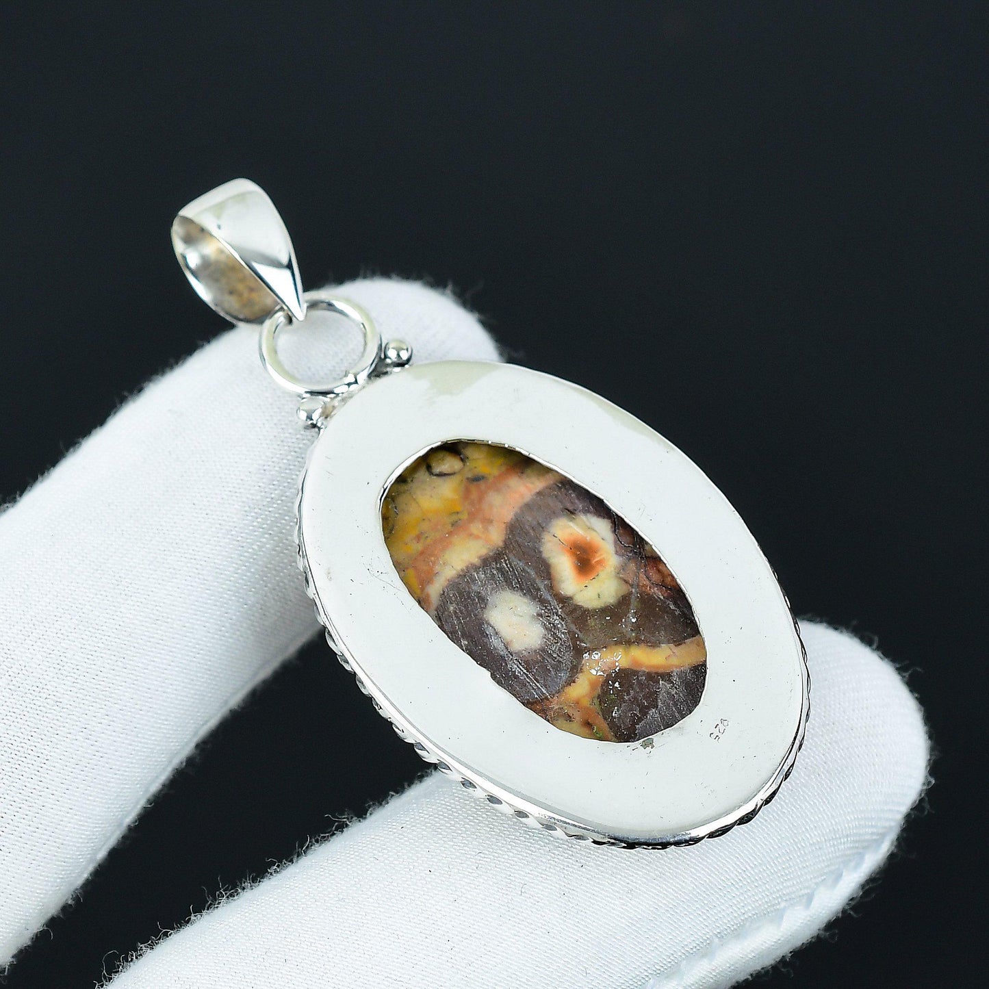 Red Bird Eye Jasper Gemstone Pendant