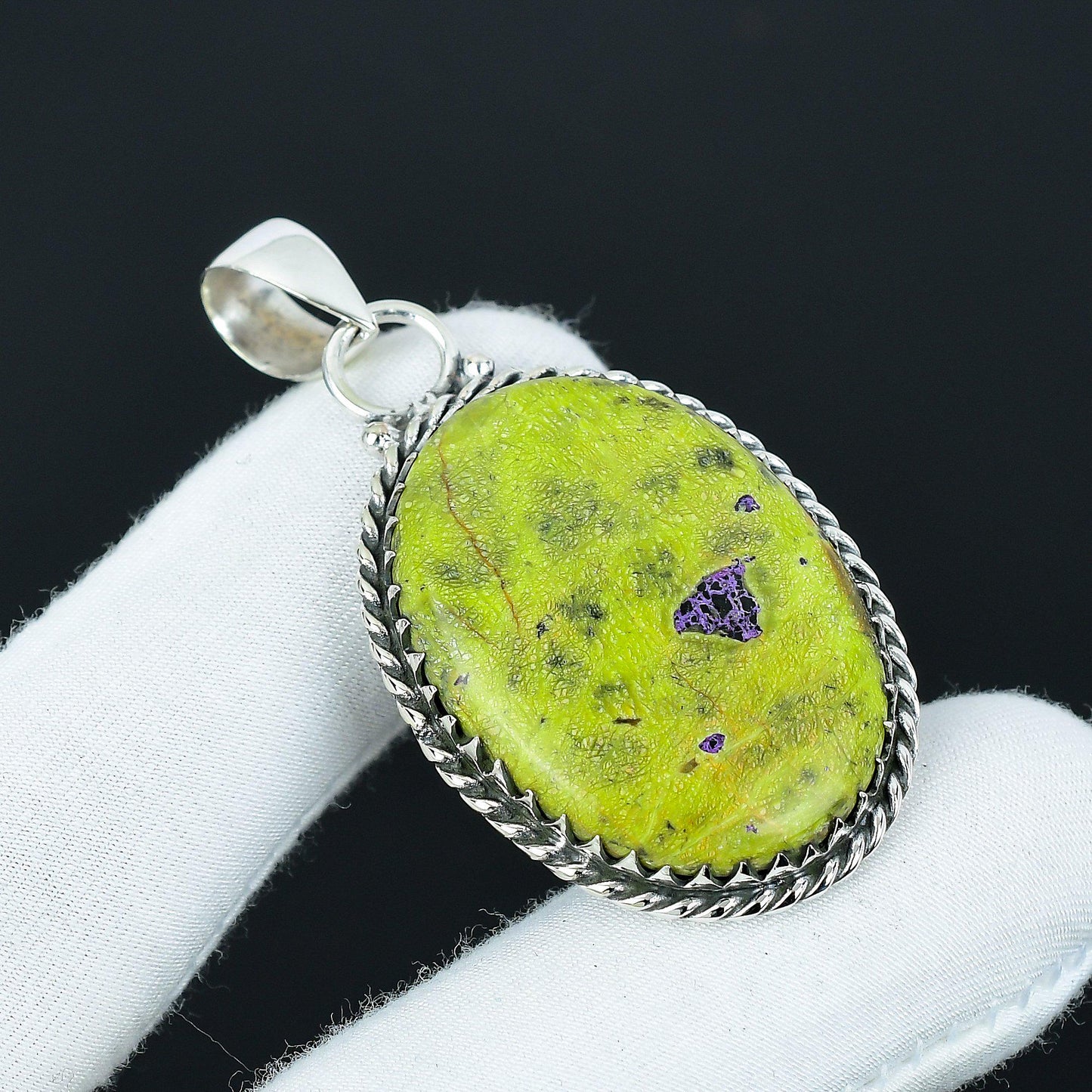 Green Atlantisite Gemstone Pendant