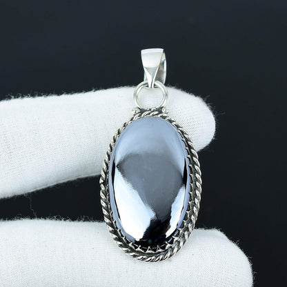 Black Shungite Gemstone Pendant