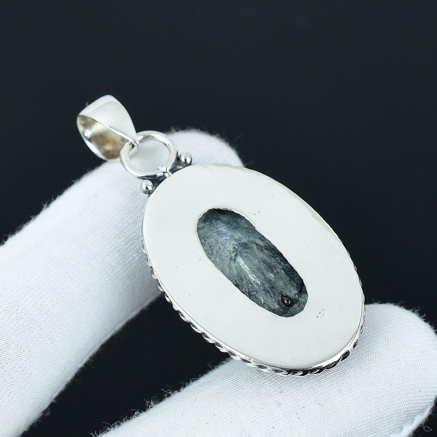 Green Serphenite Gemstone Pendant