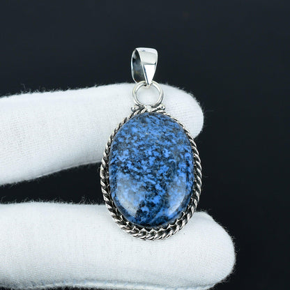 Blue K2 Azurite Gemstone Pendant
