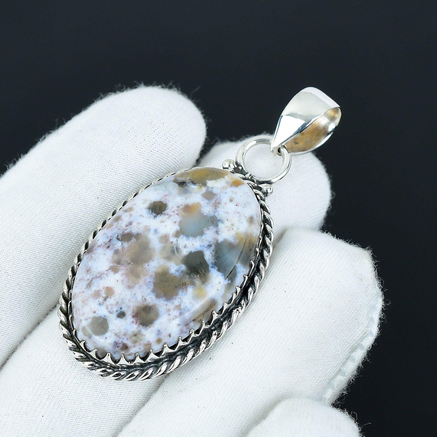 Green Ocean Jasper Gemstone Pendant