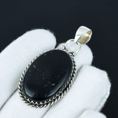 Black Obsidian Gemstone Pendant