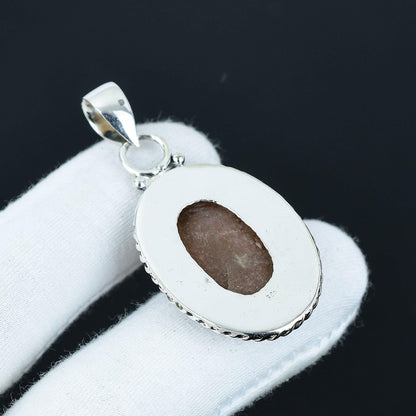 Peach Moonstone Gemstone Pendant
