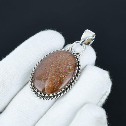 Peach Moonstone Gemstone Pendant