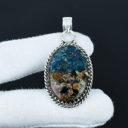 Copper Tourmaline Gemstone Pendant