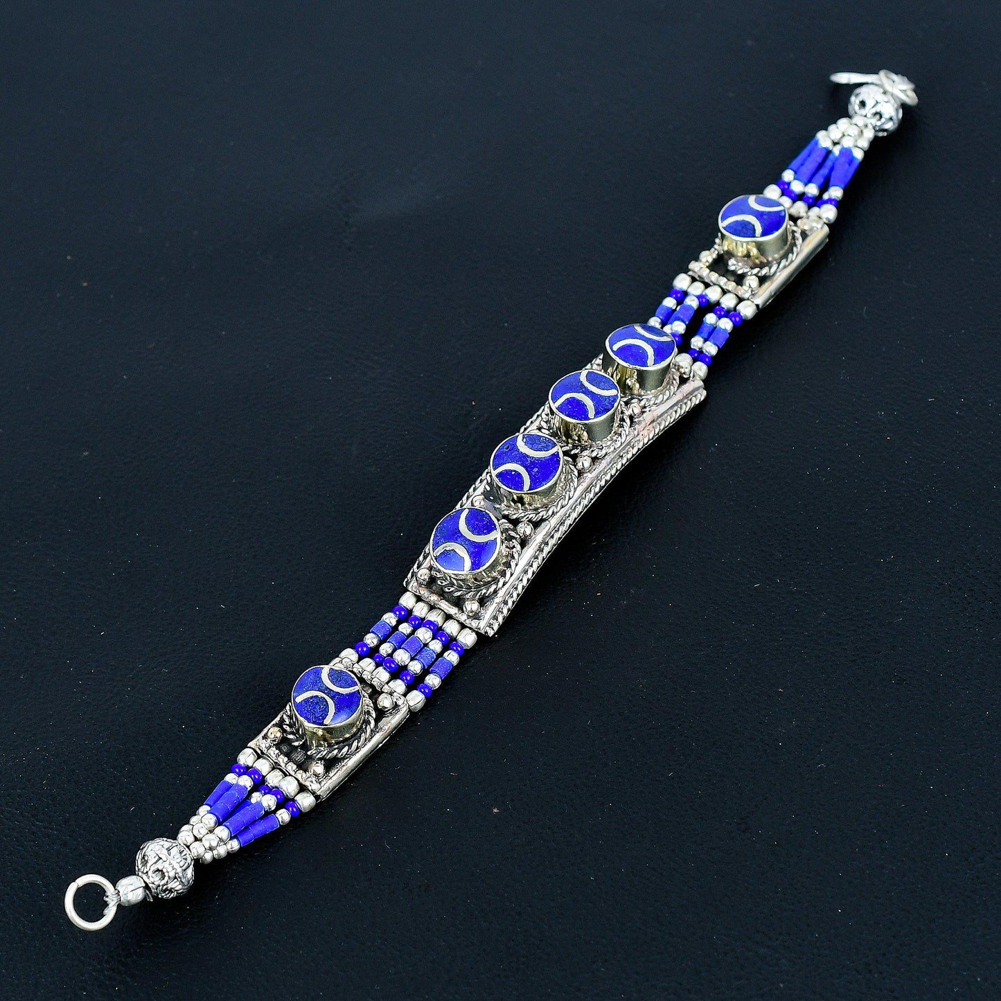 Blue Lapis Lazuli Gemstone Bracelet
