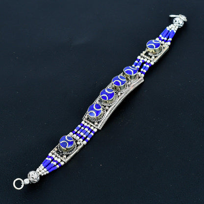Blue Lapis Lazuli Gemstone Bracelet
