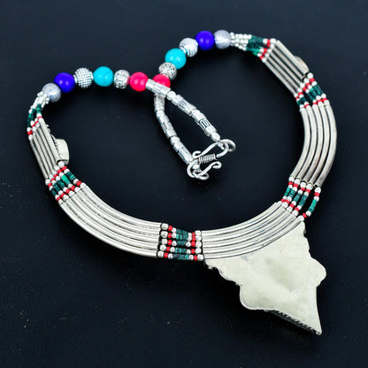 Turquoise Coral Lapis Lazuli Gemstone Necklace