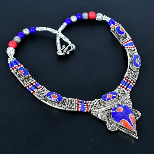 Blue Lapis Lazuli Gemstone Necklace