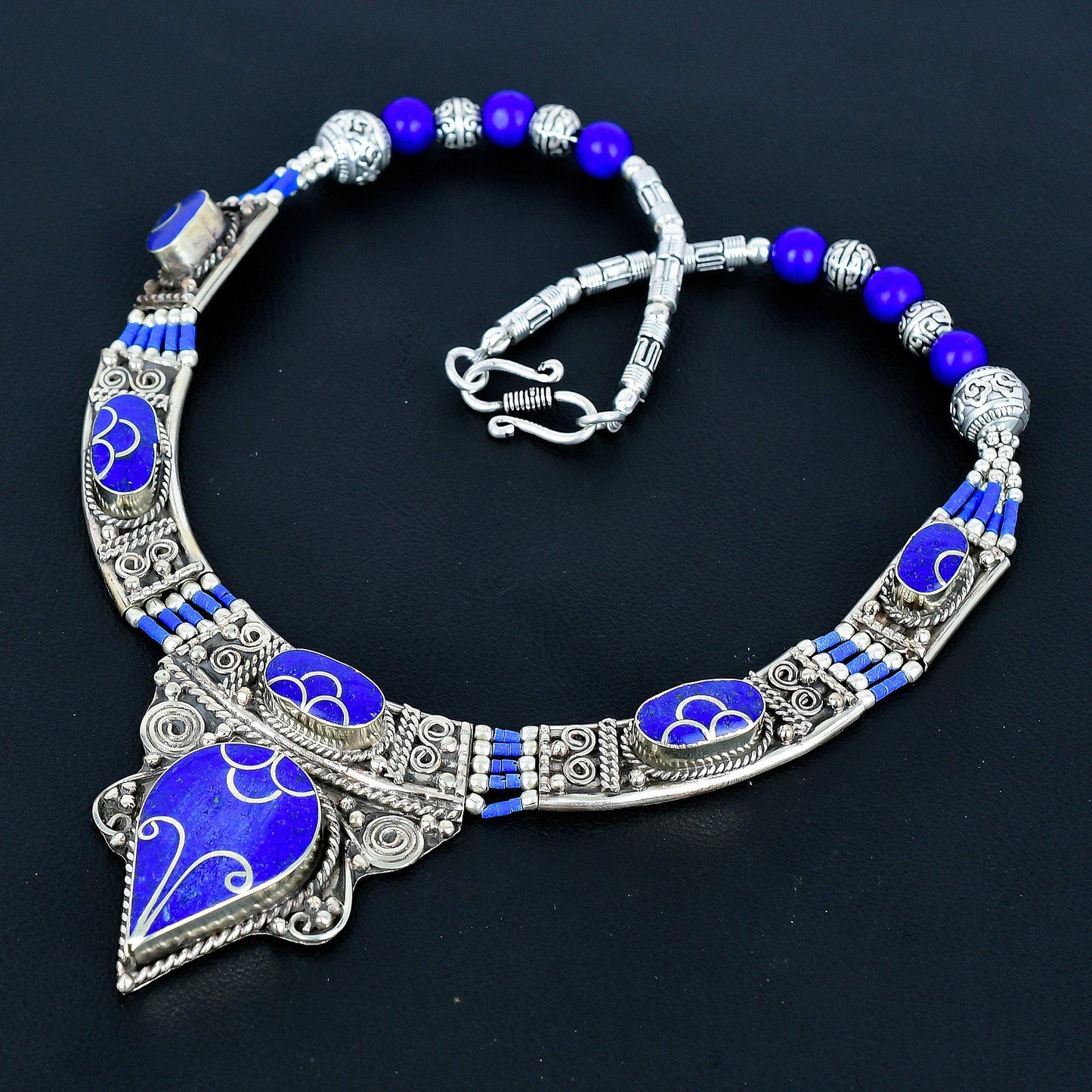 Blue Lapis Lazuli Gemstone Necklace