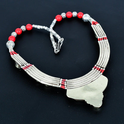 Red Coral Gemstone Necklace