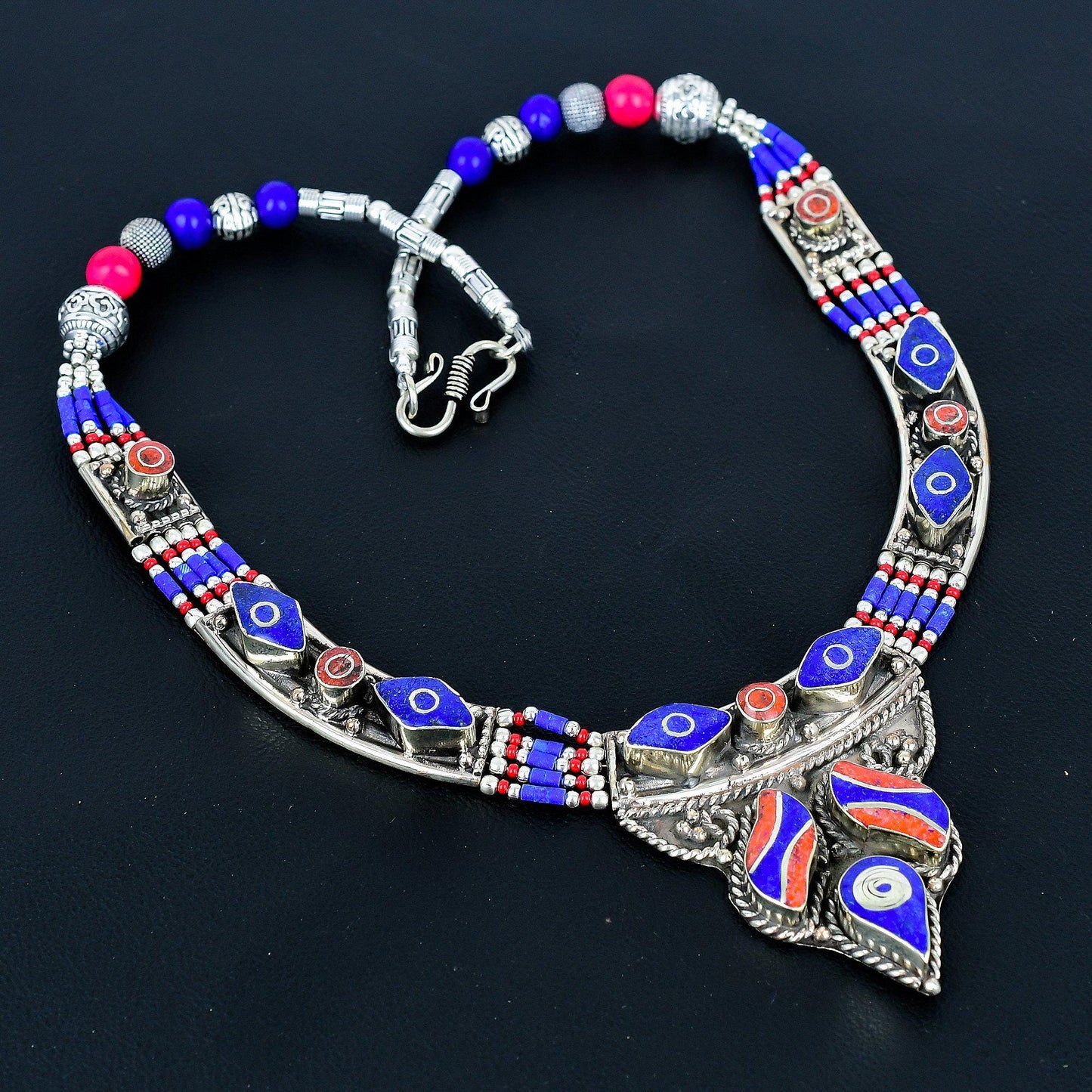 Blue Lapis Lazuli Gemstone Necklace