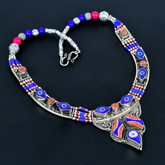 Blue Lapis Lazuli Gemstone Necklace