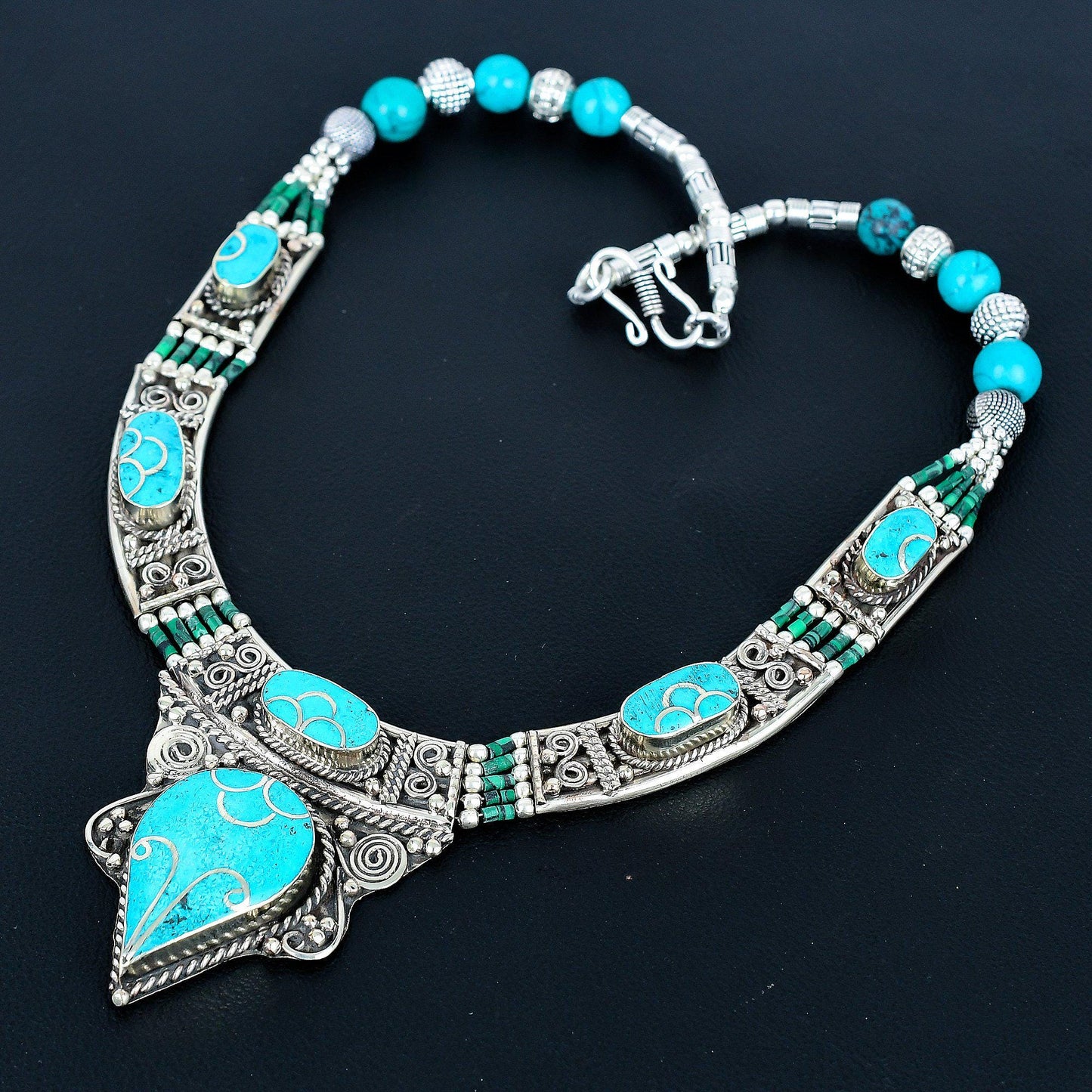 Sleeping Turquoise Sterling Silver Necklace