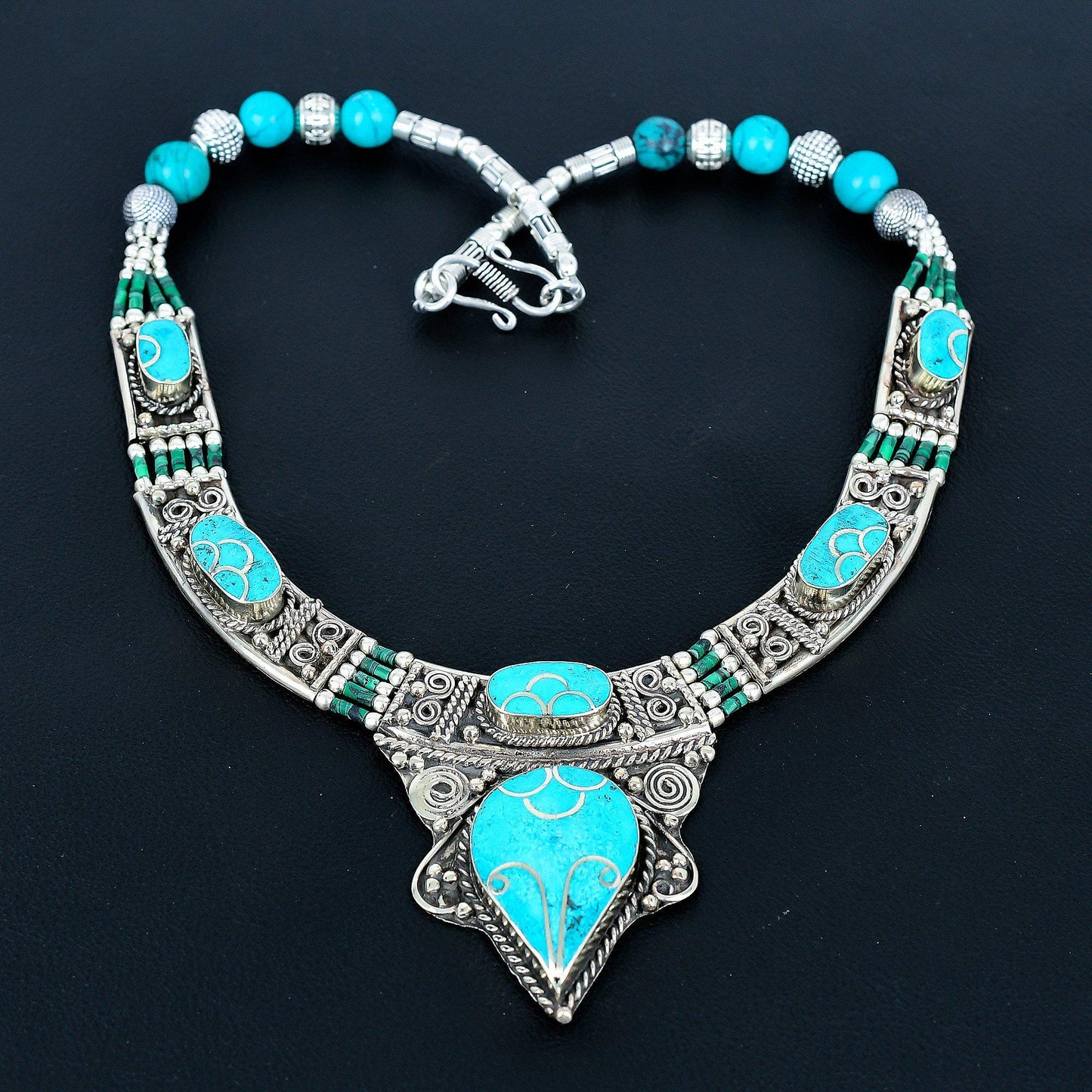 Sleeping Turquoise Sterling Silver Necklace