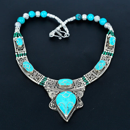 Sleeping Turquoise Sterling Silver Necklace