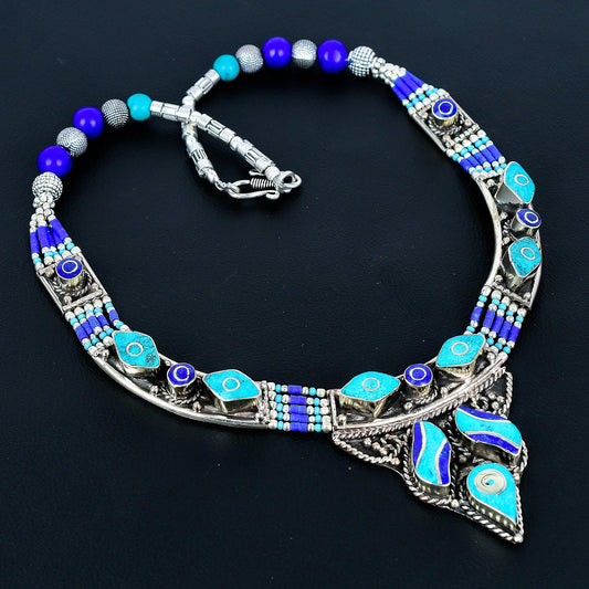 Blue Lapis Lazuli Gemstone Necklace