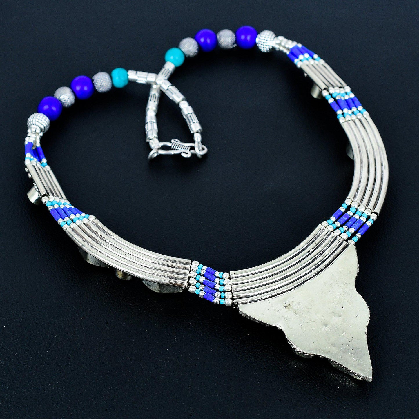 Blue Lapis Lazuli Gemstone Necklace