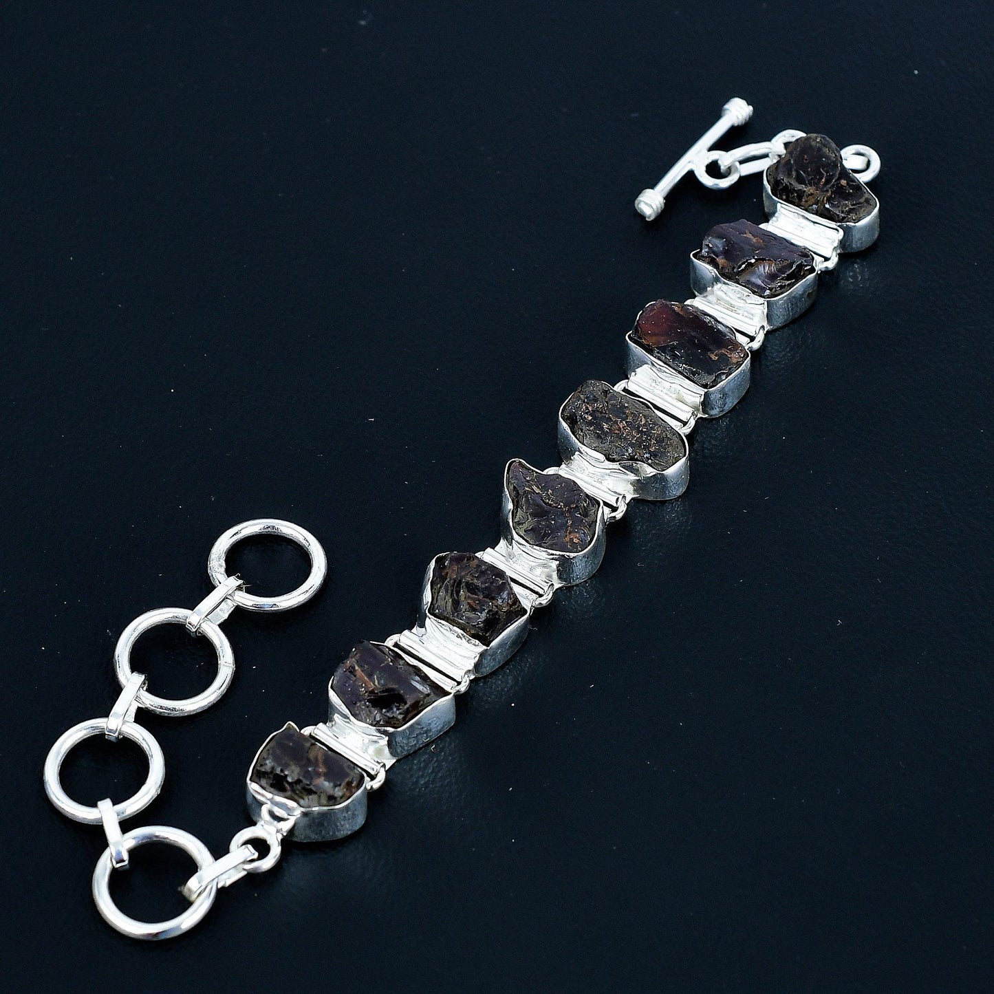 Red Garnet Gemstone Bracelet