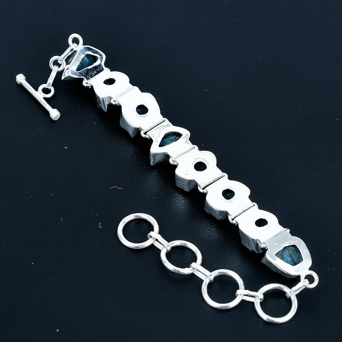 Blue Apatite Gemstone Bracelet