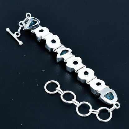 Blue Apatite Gemstone Bracelet