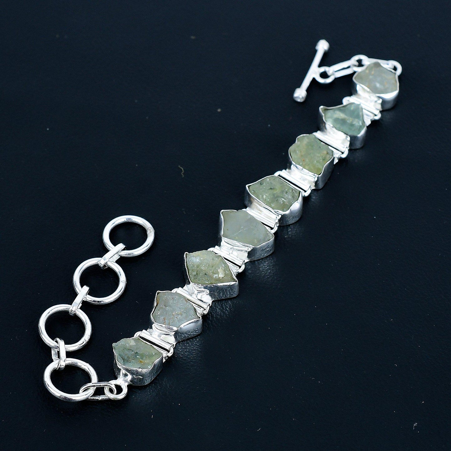 Green Prehnite Gemstone Bracelet